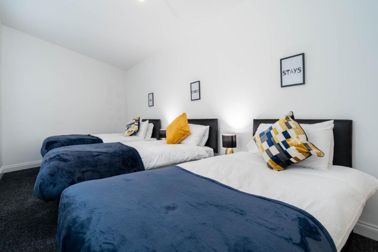 Three Bedroom Apartment- One Choice Stays Serviced Accommodation- Jewellery Quarter Бирмингем Экстерьер фото